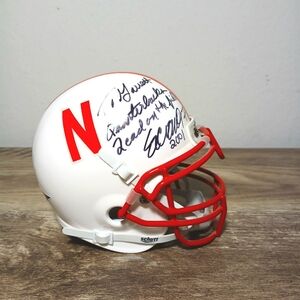 Eric Crouch Nebraska Huskers Autographed Riddell Speed Mini Helmet